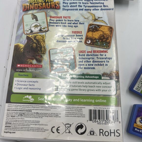 Lot 6 Leapfrog Game Cartridges Leapster cars SpongeBob Batman Star Wars dinosaur - Picture 10 of 10